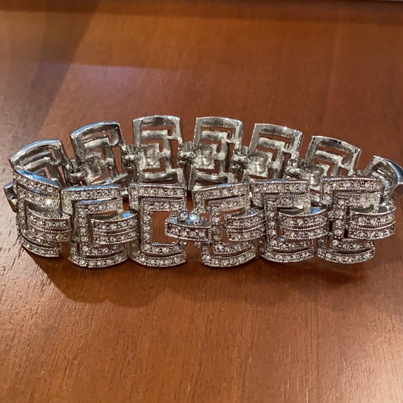Rare Art Deco rhinestone bracelet - Picture 3 of 8
